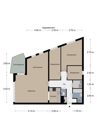 Floorplan - Sjwats Jris 2, 6291 LS Vaals